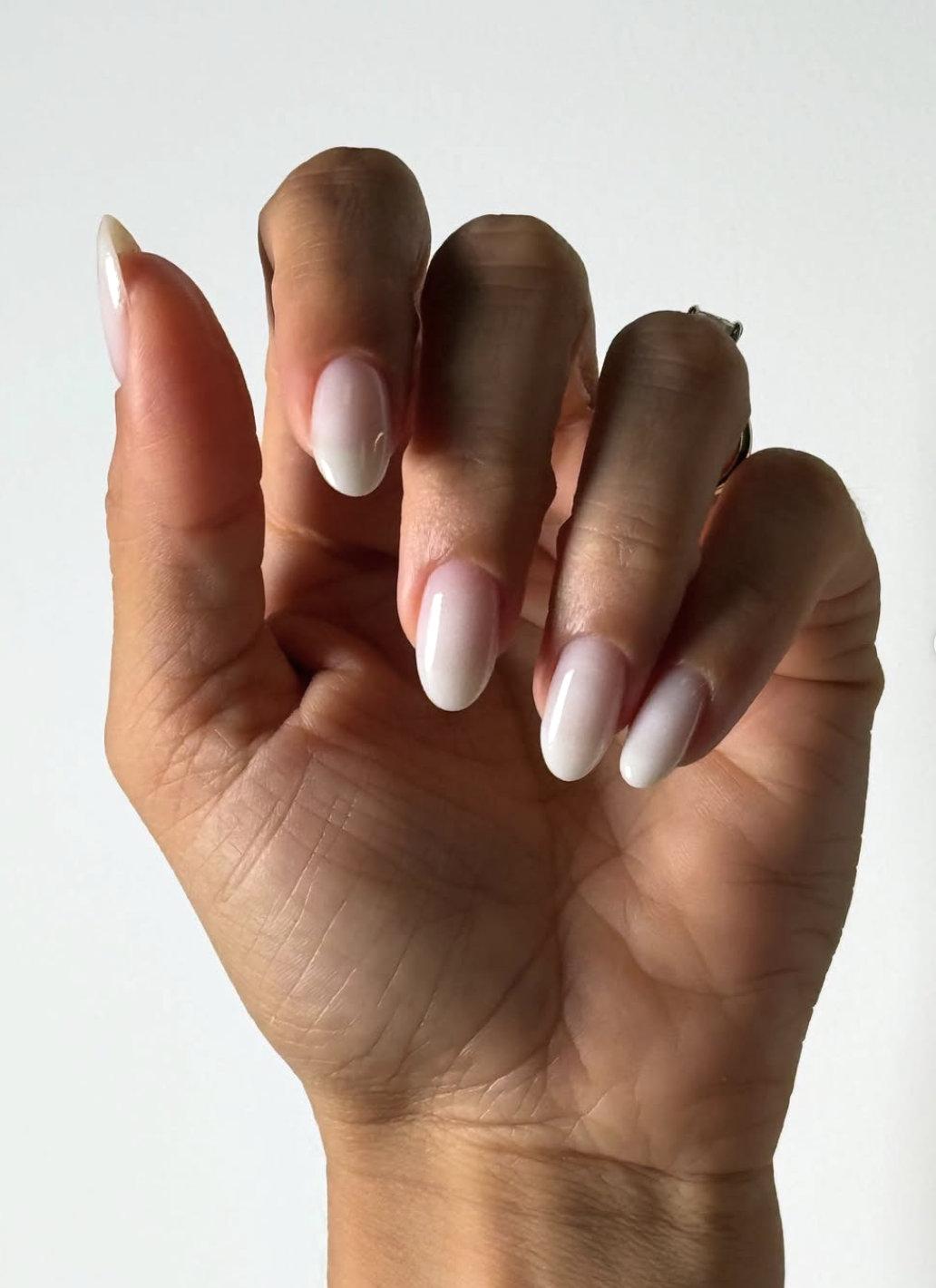 Transition from acrylic to hard gel extensions